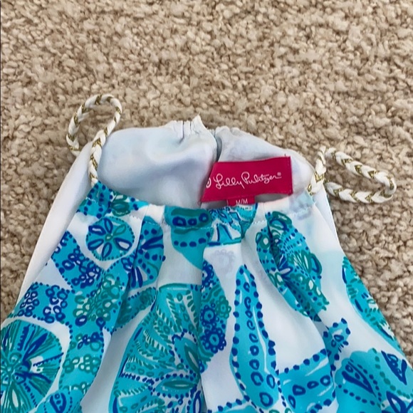 Lilly Pulitzer spaghetti strap a line top - Picture 2 of 2